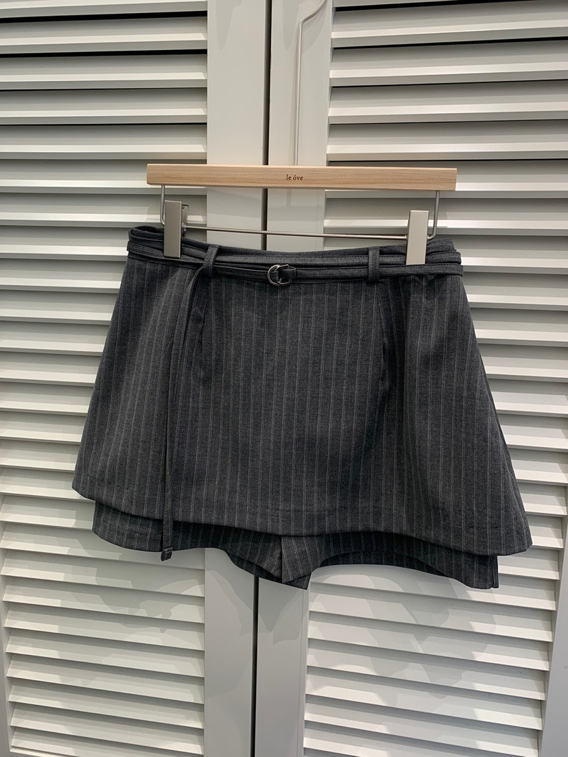 LE OVE/VERDI東大門代購女士新款職業時尚休閑裙褲包含腰帶LE OVE/VERDI裙褲圖色2