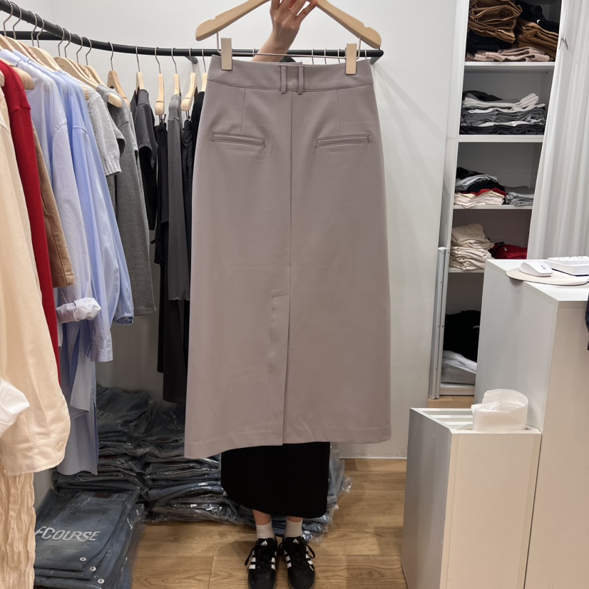OFCOURSE韓國直郵女士新品25春夏時尚熱賣職業半身裙中短裙OFCOURSE半身裙/中短裙