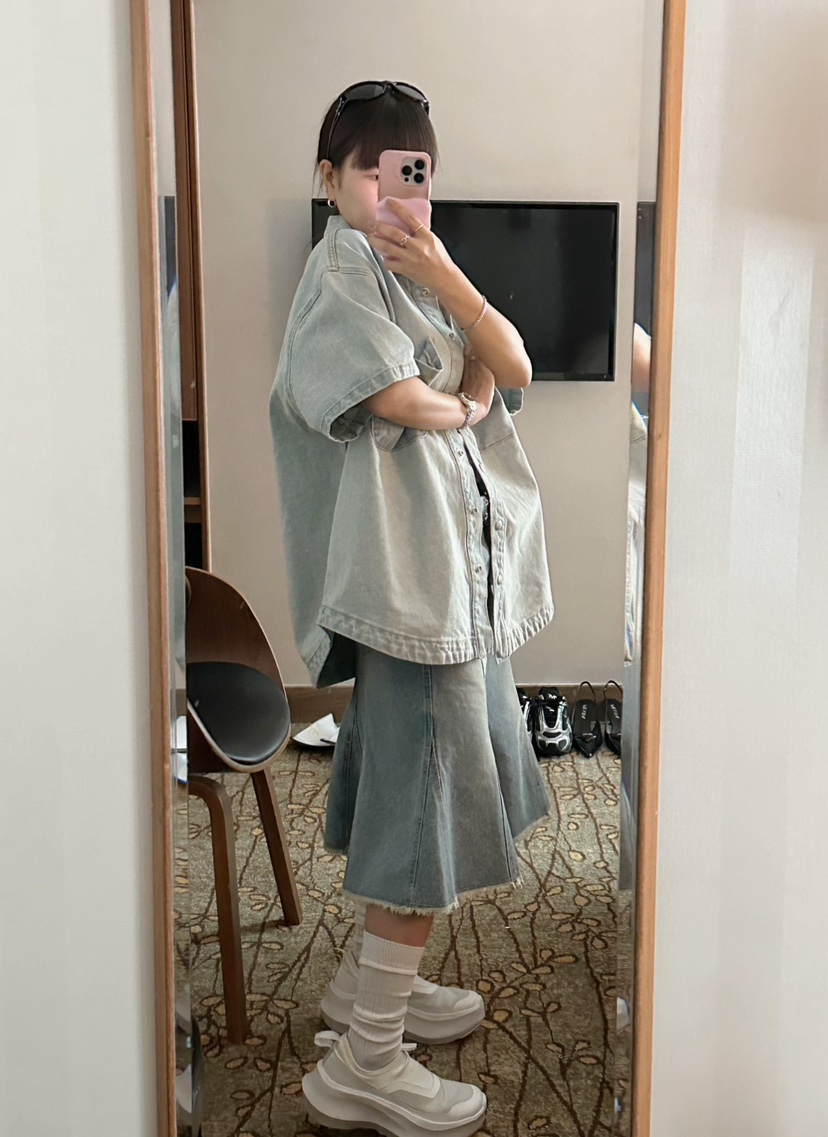 BYRING東大門實拍女裝新品時尚25春夏休閑真品熱賣襯衫蕾絲衫BYRING襯衫/蕾絲衫