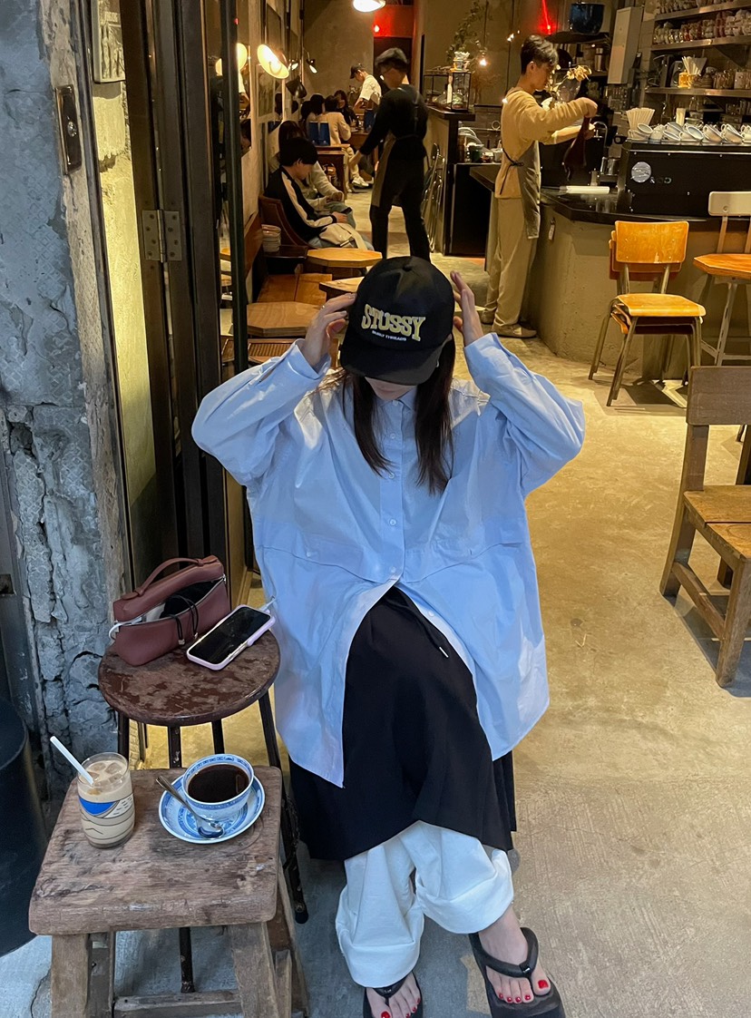 BYRING東大門實拍女裝新款真品熱賣休閑25春夏襯衫蕾絲衫口袋BYRING襯衫/蕾絲衫