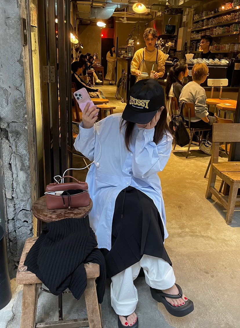 BYRING東大門實拍女裝新款真品熱賣休閑25春夏襯衫蕾絲衫口袋BYRING襯衫/蕾絲衫