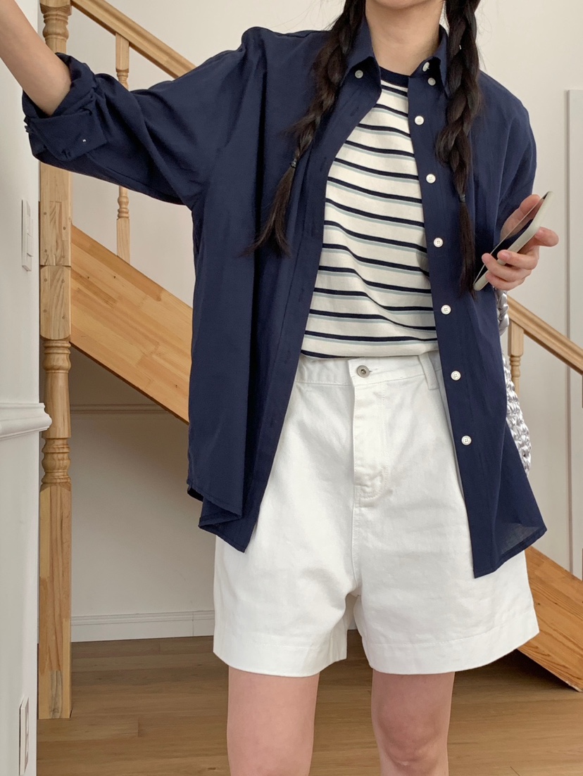 WOOD韓國直郵女士新品休閑25春夏職業時尚人氣推薦真品短褲WOOD短褲