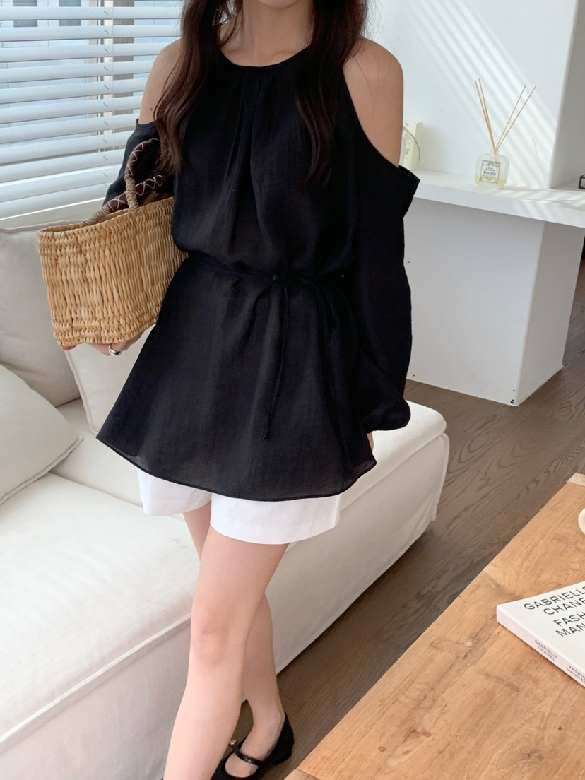 FRILL-T東大門實拍女士新品25春夏人氣推薦時尚襯衫蕾絲衫FRILL-T襯衫/蕾絲衫