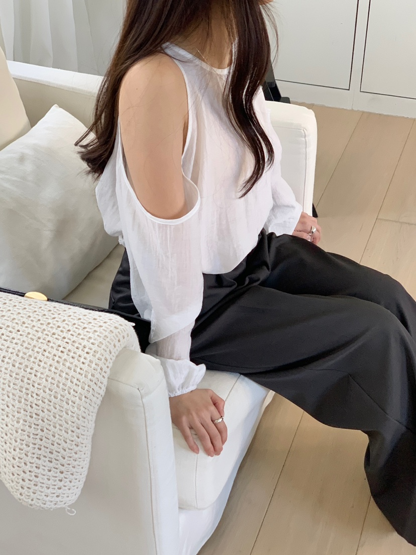 FRILL-T東大門實拍女士新品25春夏人氣推薦時尚襯衫蕾絲衫FRILL-T襯衫/蕾絲衫