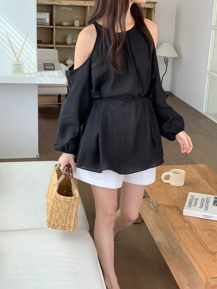 FRILL-T東大門實拍女士新品25春夏人氣推薦時尚襯衫蕾絲衫FRILL-T襯衫/蕾絲衫