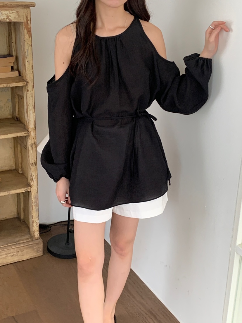 FRILL-T東大門實拍女士新品25春夏人氣推薦時尚襯衫蕾絲衫FRILL-T襯衫/蕾絲衫圖色2