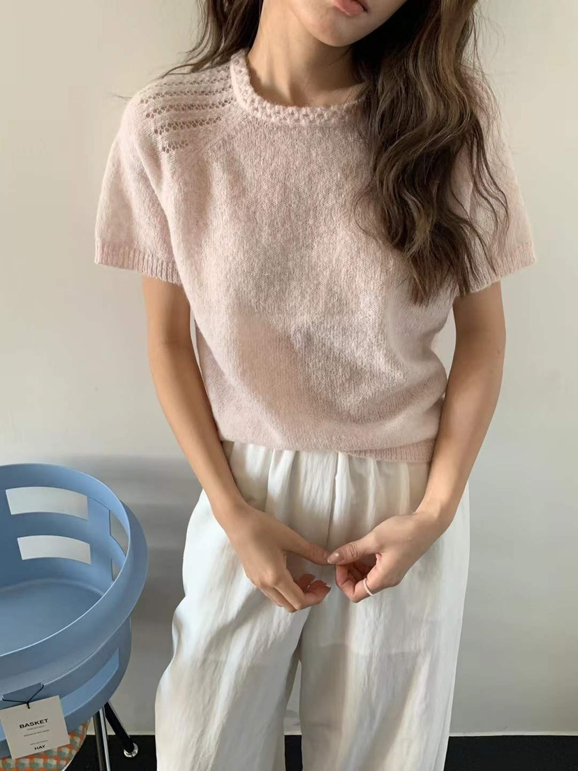 CRONG韓國代購女士新款人氣25春夏職業時尚推薦熱賣真品針織衫CRONG針織衫圖色3