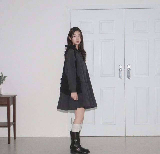 IF U-이퓨-T韓國代購女裝新款熱賣時尚25春夏休閑連衣裙IF U連衣裙