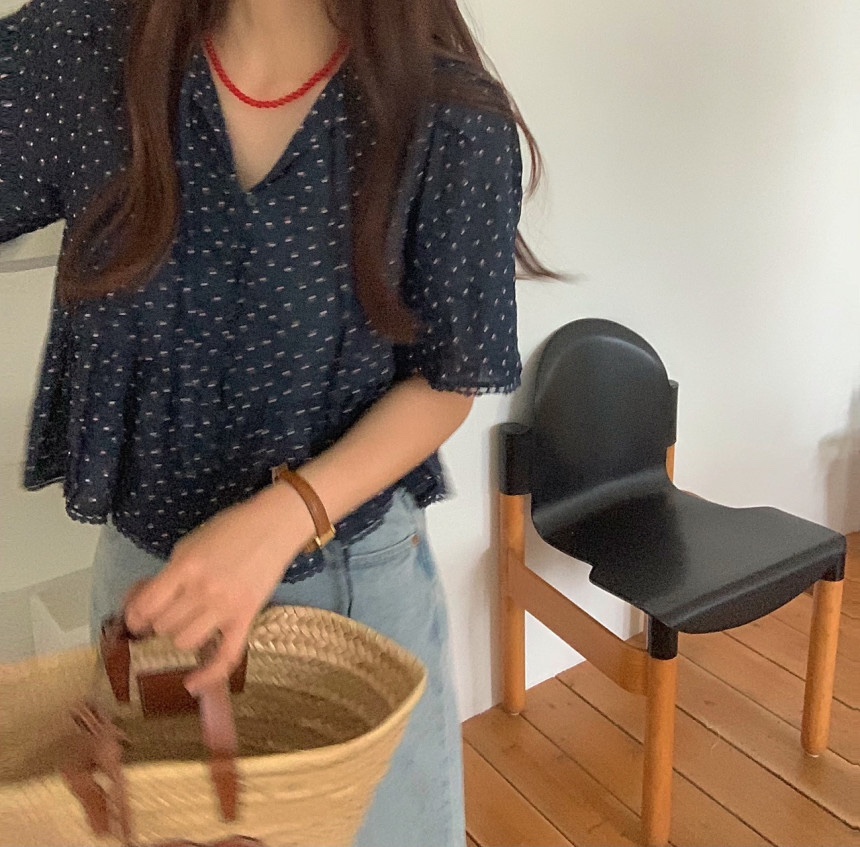 FRILL-T韓國直郵女裝新品休閑人氣推薦職業熱賣襯衫蕾絲衫FRILL-T襯衫/蕾絲衫