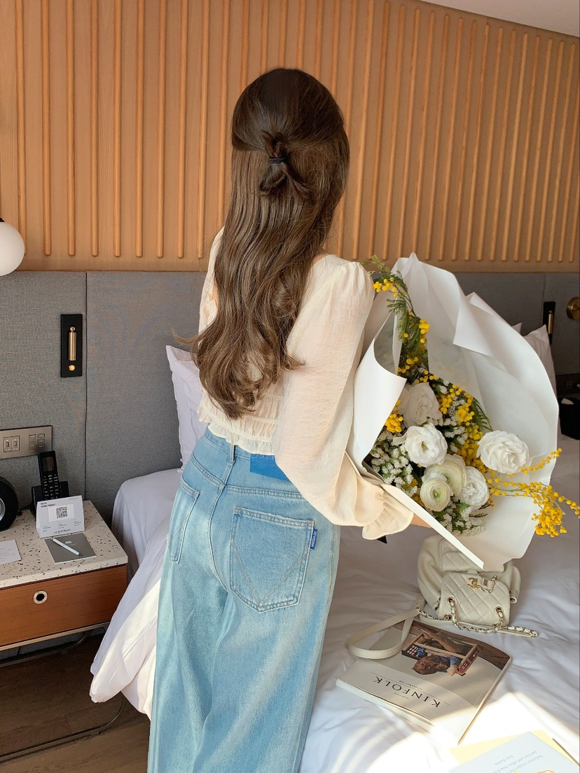CRONG東大門代購女士新品休閑職業時尚熱賣推薦人氣襯衫蕾絲衫CRONG襯衫/蕾絲衫