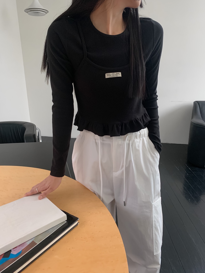 GOYOU東大門代購女裝新品25春夏真品職業推薦休閑人氣長袖T恤de goyou長袖T恤