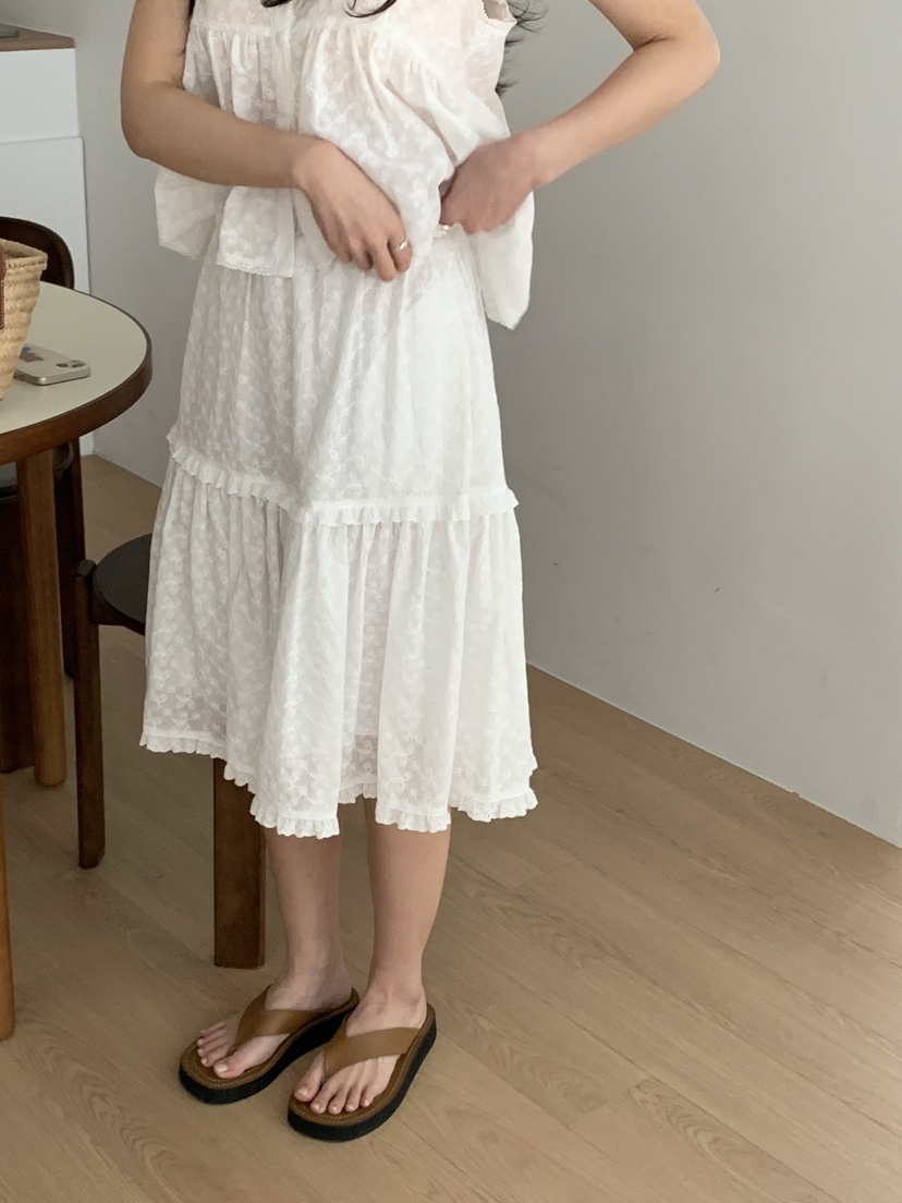 FRILL-T東大門實拍女士新款熱賣休閑真品半身裙中短裙荷葉邊FRILL-T半身裙/中短裙