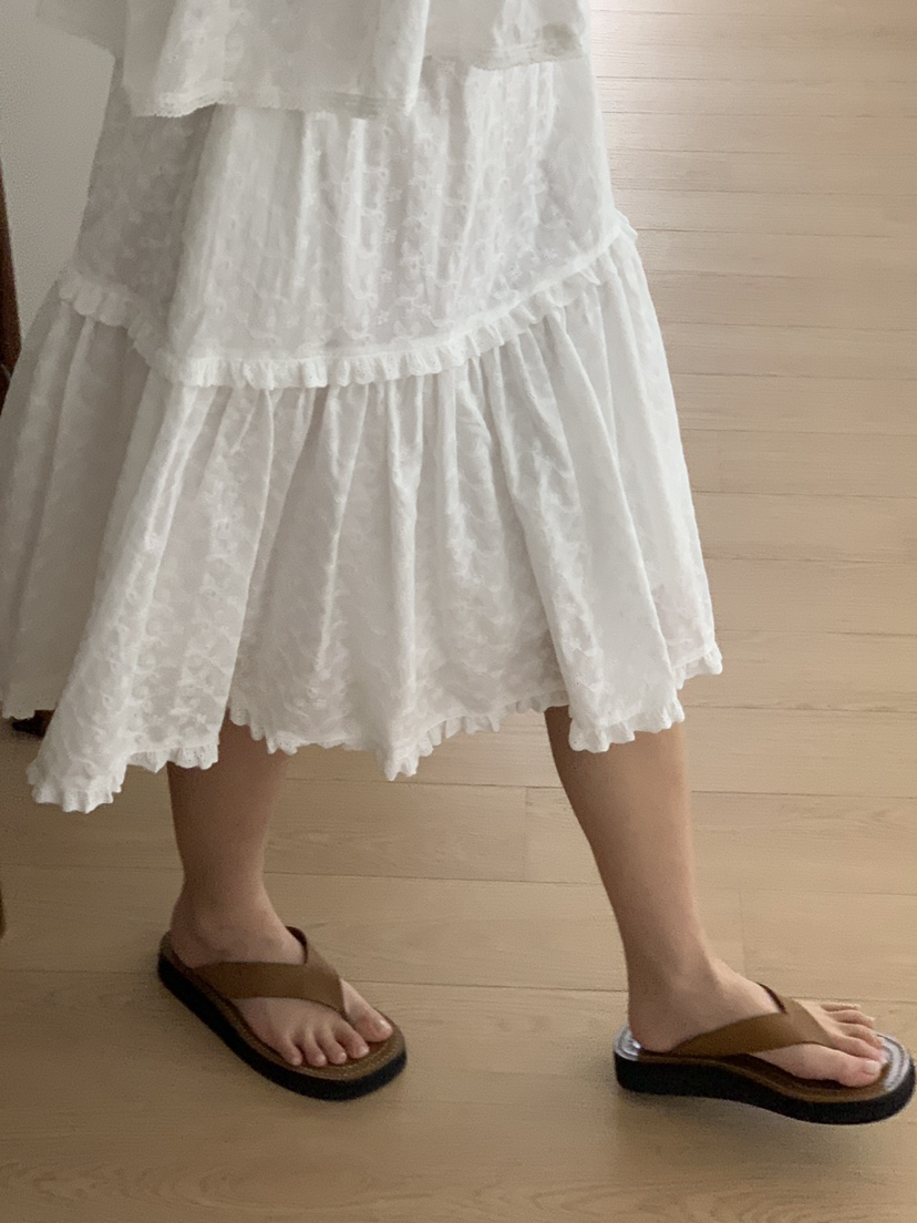 FRILL-T東大門實拍女士新款熱賣休閑真品半身裙中短裙荷葉邊FRILL-T半身裙/中短裙