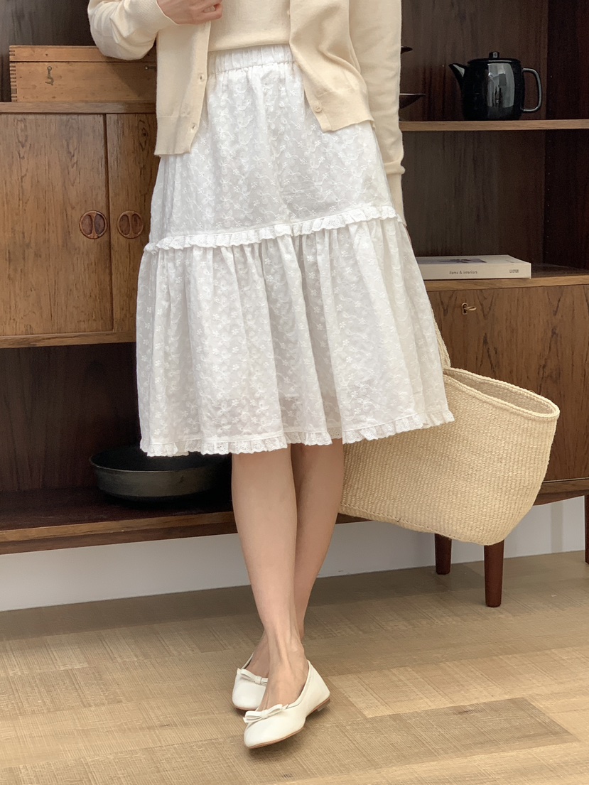 FRILL-T東大門實拍女士新款熱賣休閑真品半身裙中短裙荷葉邊FRILL-T半身裙/中短裙