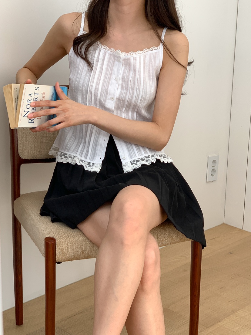 FRILL-T東大門直郵女士新款真品休閑職業人氣時尚吊帶背心FRILL-T吊帶/背心