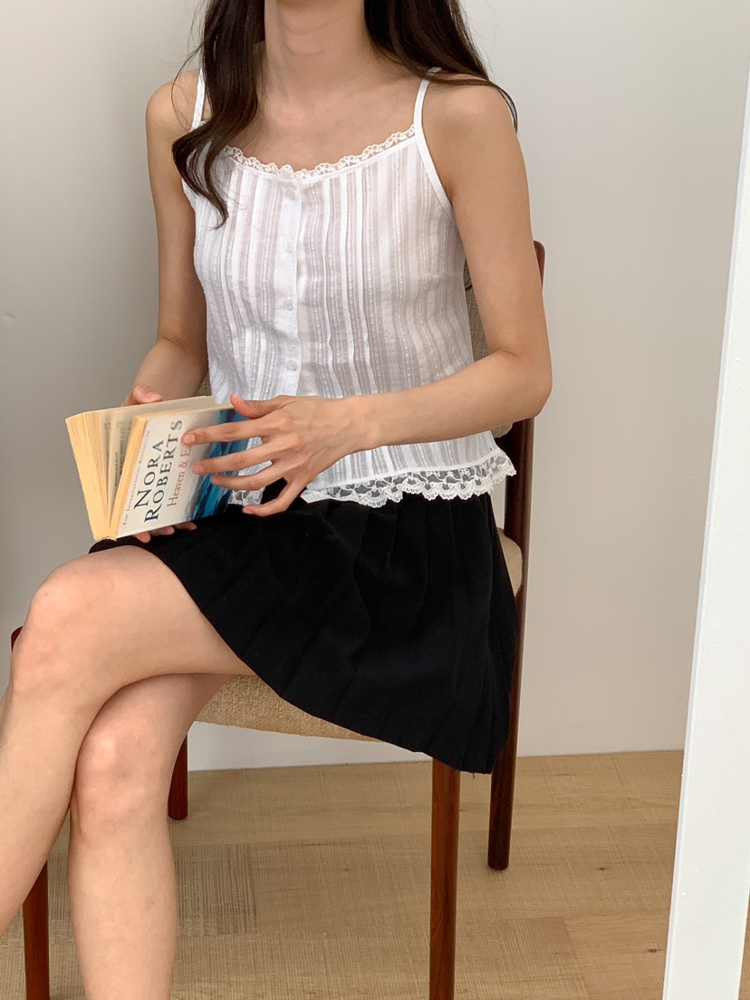 FRILL-T東大門直郵女士新款真品休閑職業人氣時尚吊帶背心FRILL-T吊帶/背心