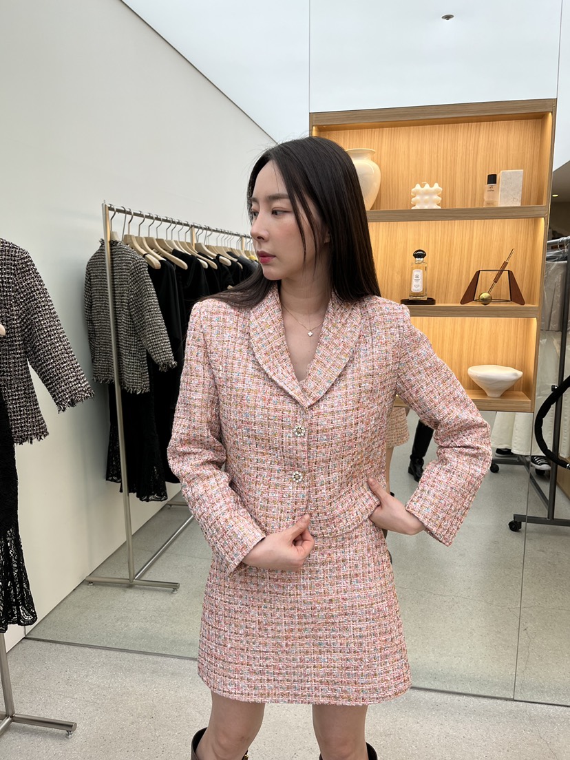 JUJU韓國代購女士新品推薦25春夏時尚熱賣休閑真品人氣短裙JUJU短裙