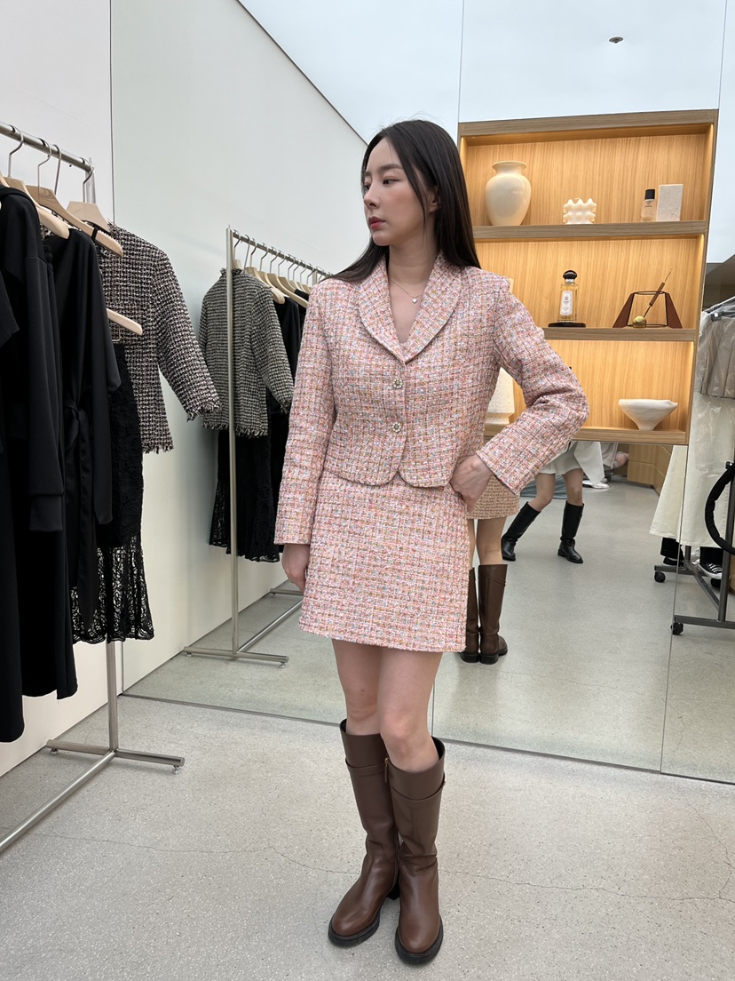 JUJU韓國代購女士新品推薦25春夏時尚熱賣休閑真品人氣短裙JUJU短裙