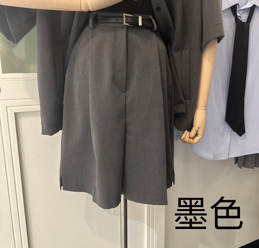 BLISS直郵韓國代購㊣女裝新品休閑推薦時尚熱賣短褲不含腰帶BLISS短褲