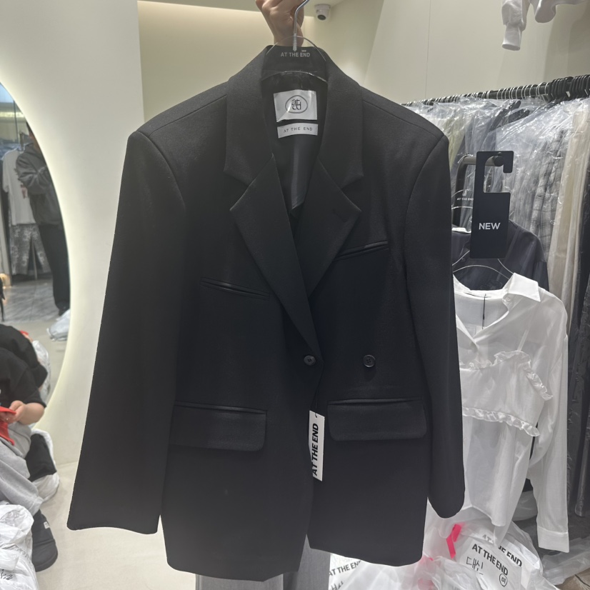 AT THE END韓國直郵㊣女裝新品熱賣休閑職業人氣25春夏夾克AT THE END夾克圖色2