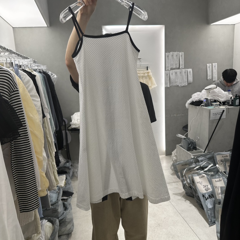 ANDE韓國直郵㊣東大門實拍女裝新品熱賣25春夏休閑職業連衣裙ANDE連衣裙