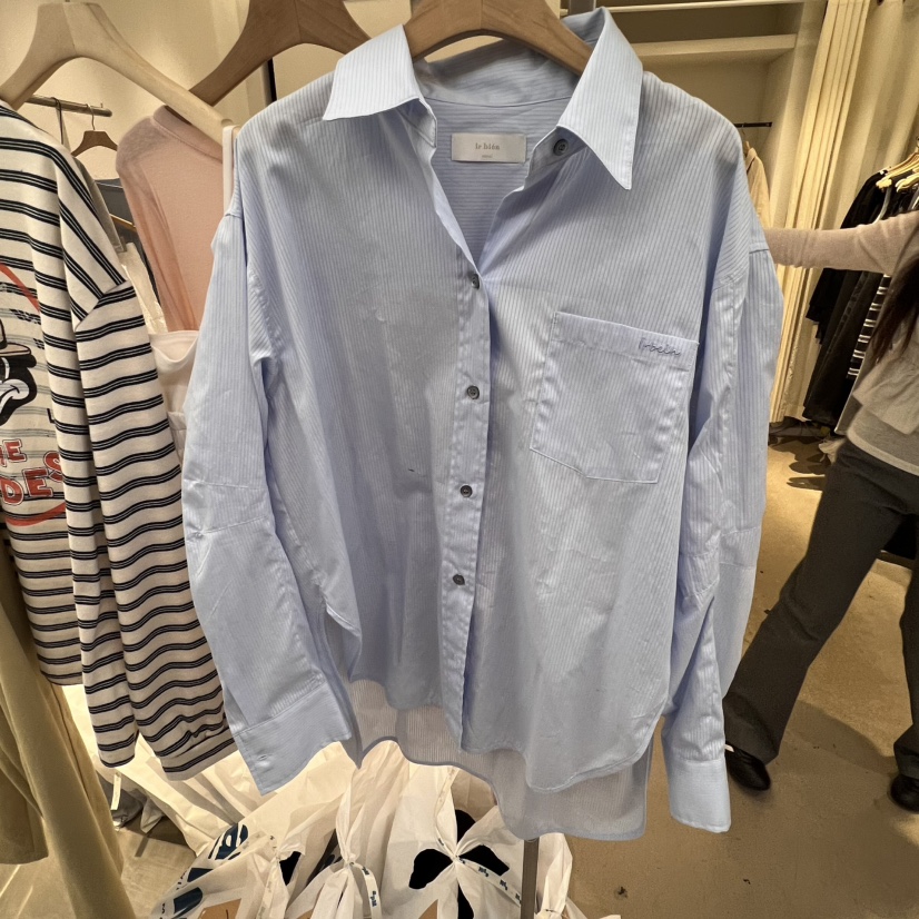 IR BIEN韓國直郵㊣東大門實拍女裝新品時尚25春夏襯衫蕾絲衫ir bien-A襯衫/蕾絲衫圖色3