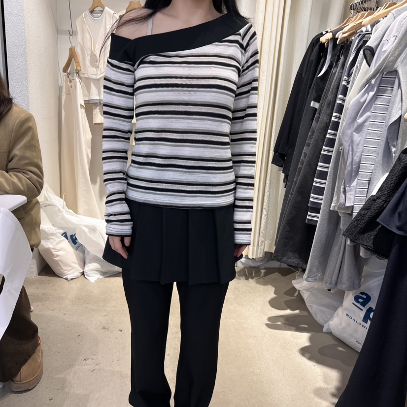 IR BIEN韓國直郵㊣女裝新品熱賣推薦時尚人氣25春夏長袖T恤ir bien-A長袖T恤圖色3