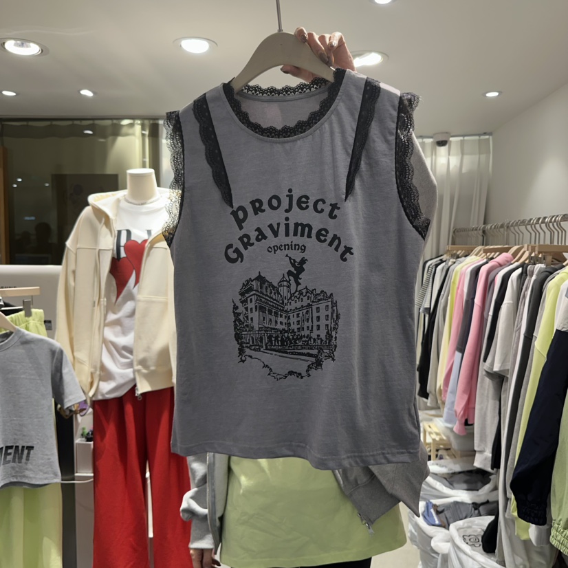 THE LOT直郵韓國代購㊣女裝新品人氣時尚25春夏推薦休閑T恤THE LOT/ LOTT恤圖色3
