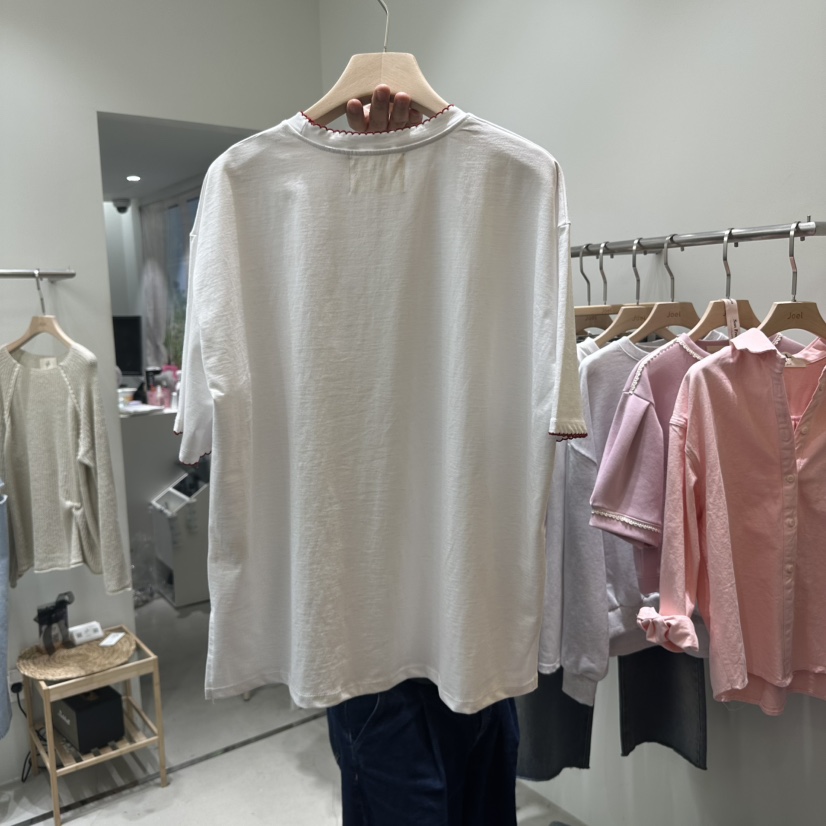 JOEL韓國直郵㊣東大門實拍女裝新品推薦人氣25春夏休閑時尚T恤JOELT恤