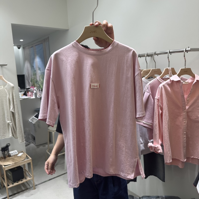 JOEL韓國直郵㊣東大門實拍女裝新品推薦人氣25春夏休閑時尚T恤JOELT恤圖色3
