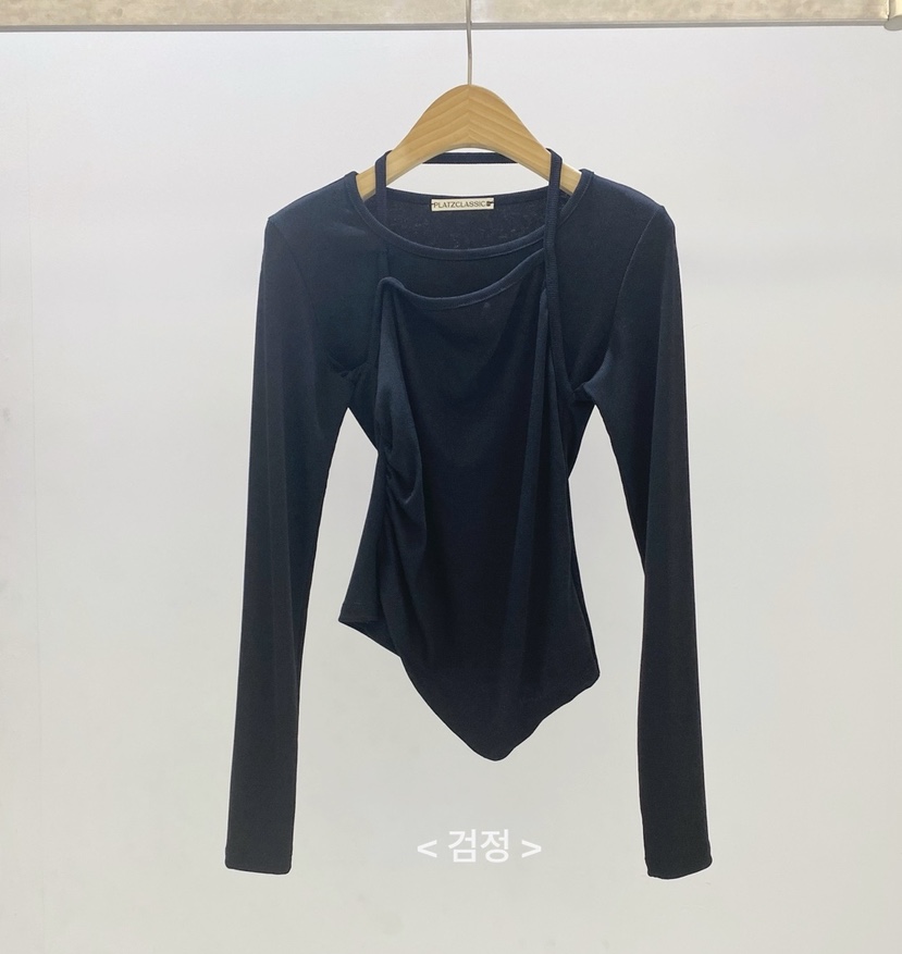 SETPLATZ韓國㊣直郵東大門代購女裝新款25春夏熱賣時尚長袖T恤PLATZCLASSIC長袖T恤圖色5