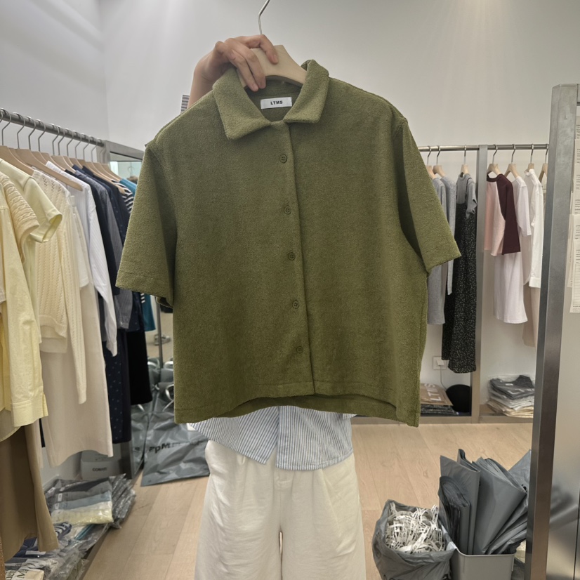 LTMS韓國㊣直郵東大門代購女裝新品職業時尚襯衫蕾絲衫毛圈布LTMS襯衫/蕾絲衫