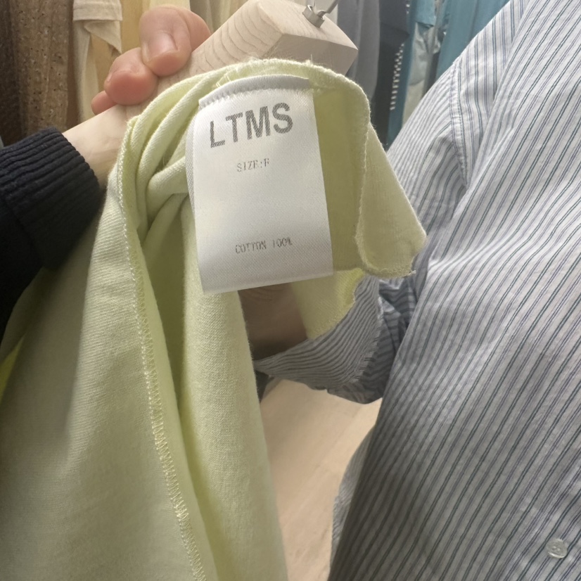 LTMS韓國直郵㊣女裝新款時尚推薦職業人氣熱賣休閑25春夏長袖T恤LTMS長袖T恤