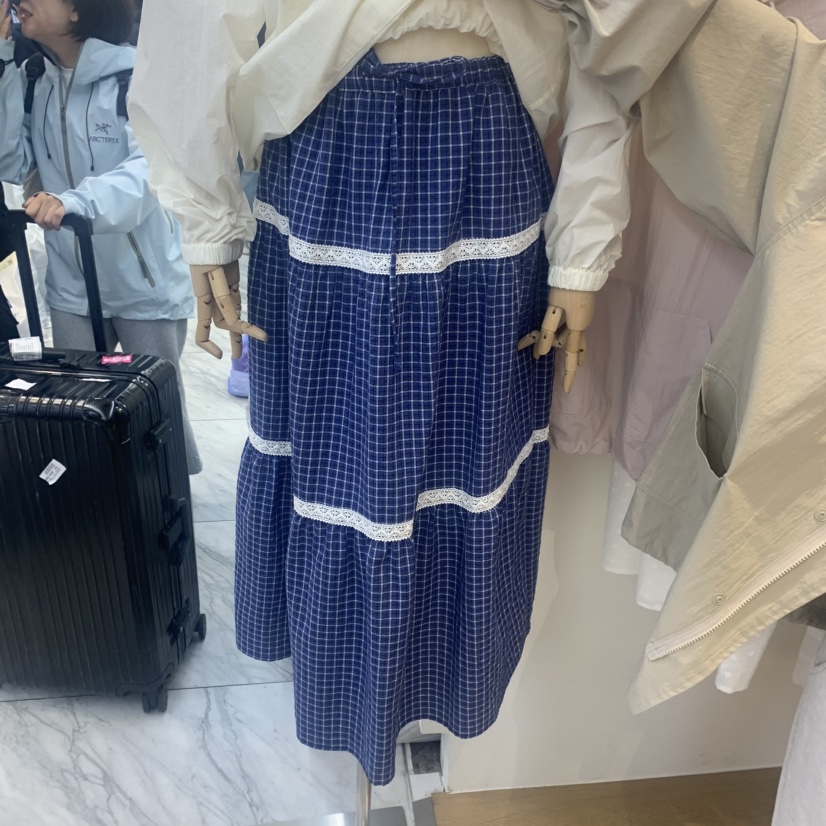 RIVEROOM韓國直郵㊣女裝新款25春夏休閑推薦時尚半身裙中短裙RIVEROOM半身裙/中短裙圖色2