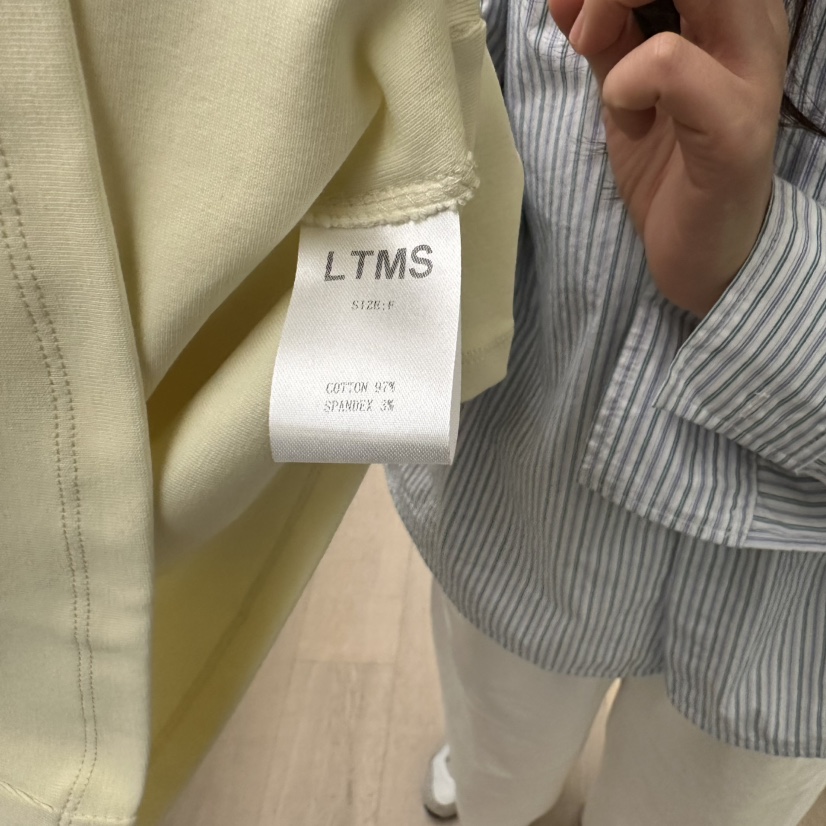 LTMS直郵韓國代購㊣女裝新款25春夏休閑時尚熱賣職業推薦T恤LTMST恤