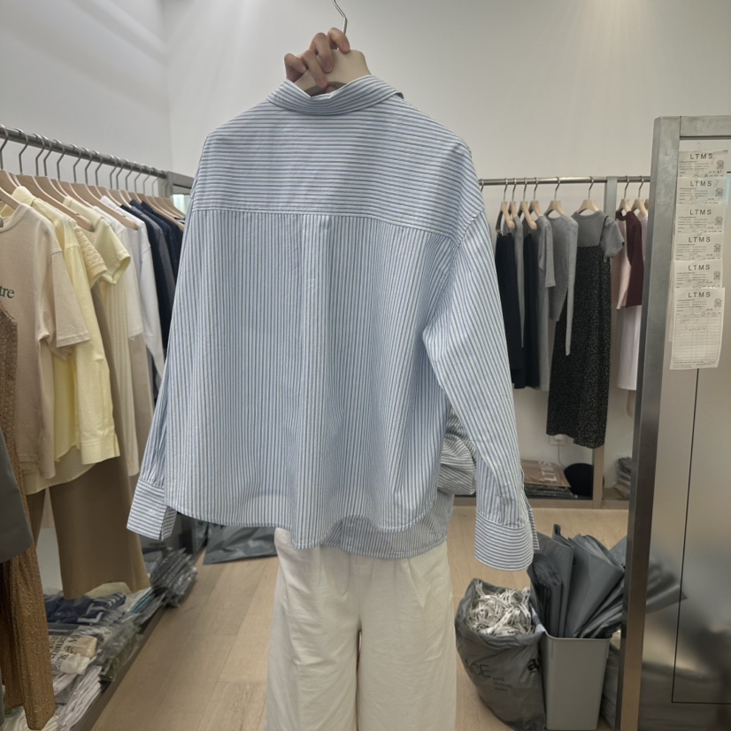 LTMS韓國㊣直郵東大門代購女裝新品25春夏職業休閑襯衫蕾絲衫LTMS襯衫/蕾絲衫