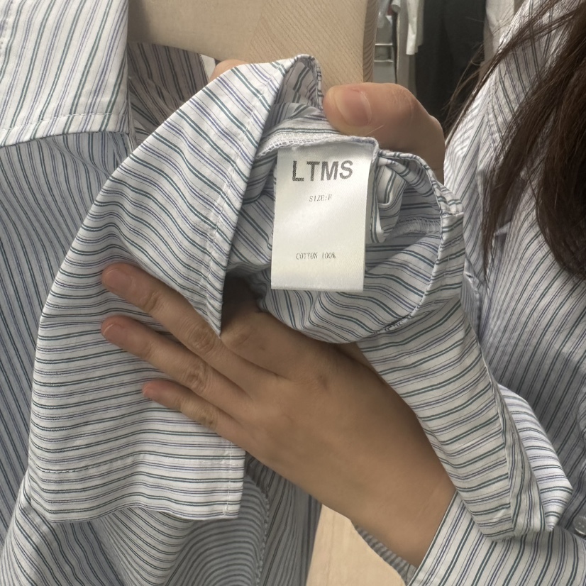 LTMS韓國㊣直郵東大門代購女裝新品25春夏職業休閑襯衫蕾絲衫LTMS襯衫/蕾絲衫