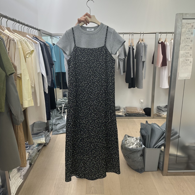 LTMS韓國直郵㊣東大門實拍女裝新品休閑時尚連衣裙不含內搭LTMS連衣裙圖色1
