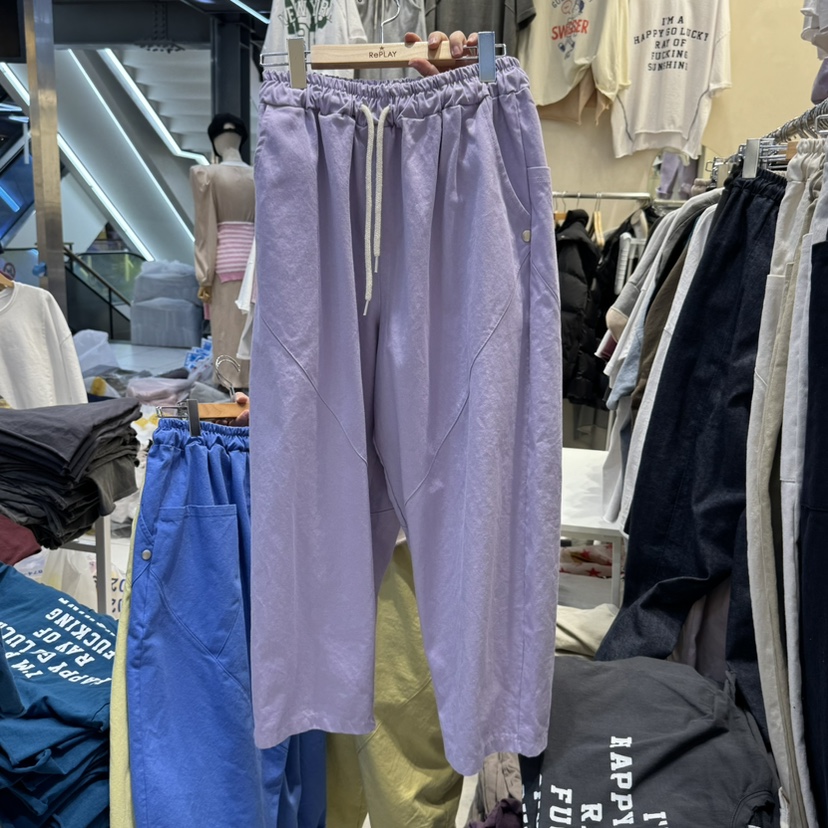 REPLAY直郵韓國代購㊣女裝新品推薦時尚職業熱賣25春夏休閑褲REPLAY休閑褲圖色3