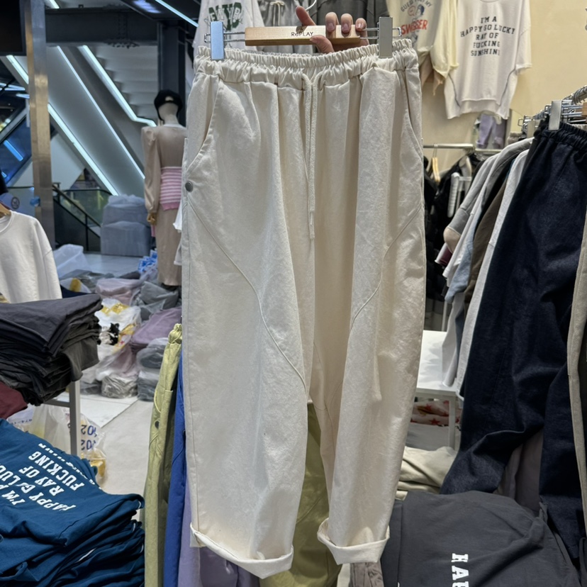 REPLAY直郵韓國代購㊣女裝新品推薦時尚職業熱賣25春夏休閑褲REPLAY休閑褲圖色4