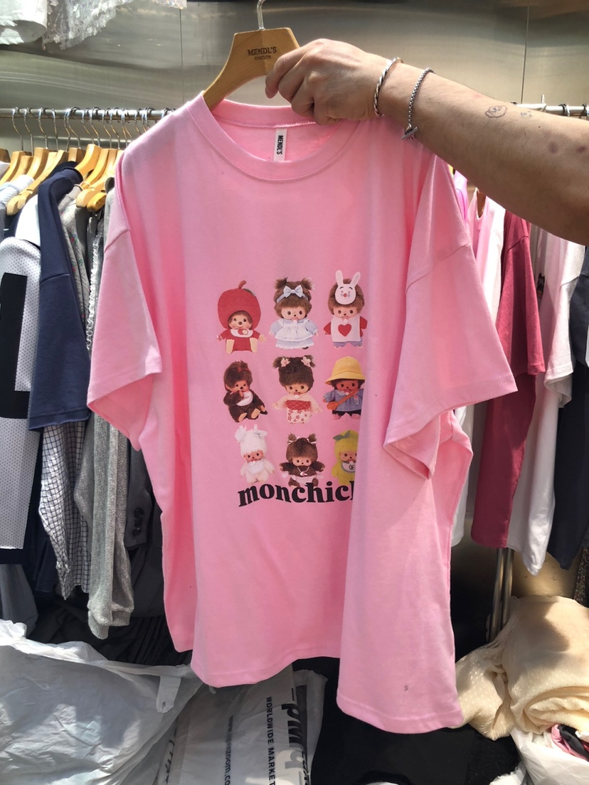 MENDL S韓國直郵㊣女裝新品25春夏時尚職業推薦熱賣休閑T恤MENDL ST恤圖色2