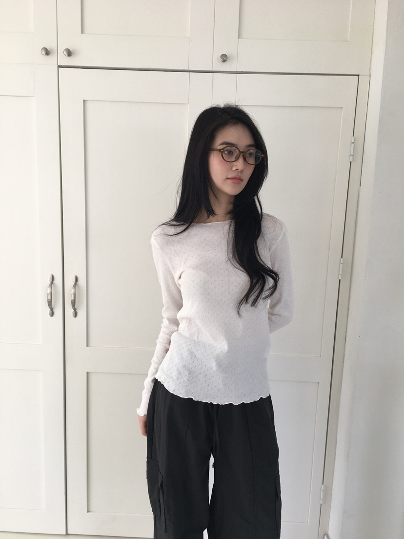 ORDINARYA直郵韓國代購㊣女裝新品熱賣休閑人氣時尚長袖T恤ROESMMOSS長袖T恤