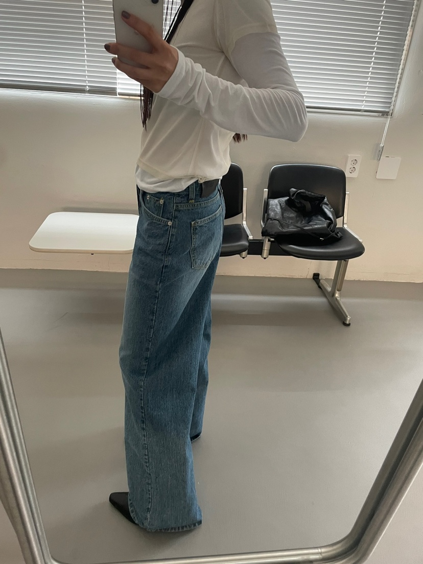 ACME韓國㊣直郵東大門代購女裝新品時尚休閑人氣推薦牛仔褲ACME牛仔褲