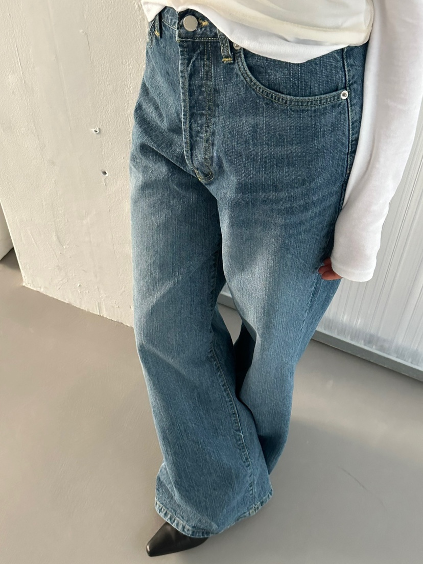 ACME韓國㊣直郵東大門代購女裝新品時尚休閑人氣推薦牛仔褲ACME牛仔褲