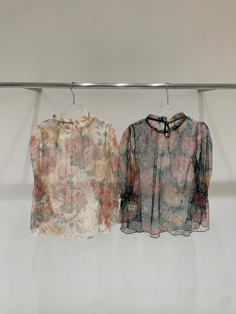 FABRIC韓國直郵㊣女裝新款推薦25春夏休閑時尚人氣襯衫蕾絲衫FABRIC襯衫/蕾絲衫
