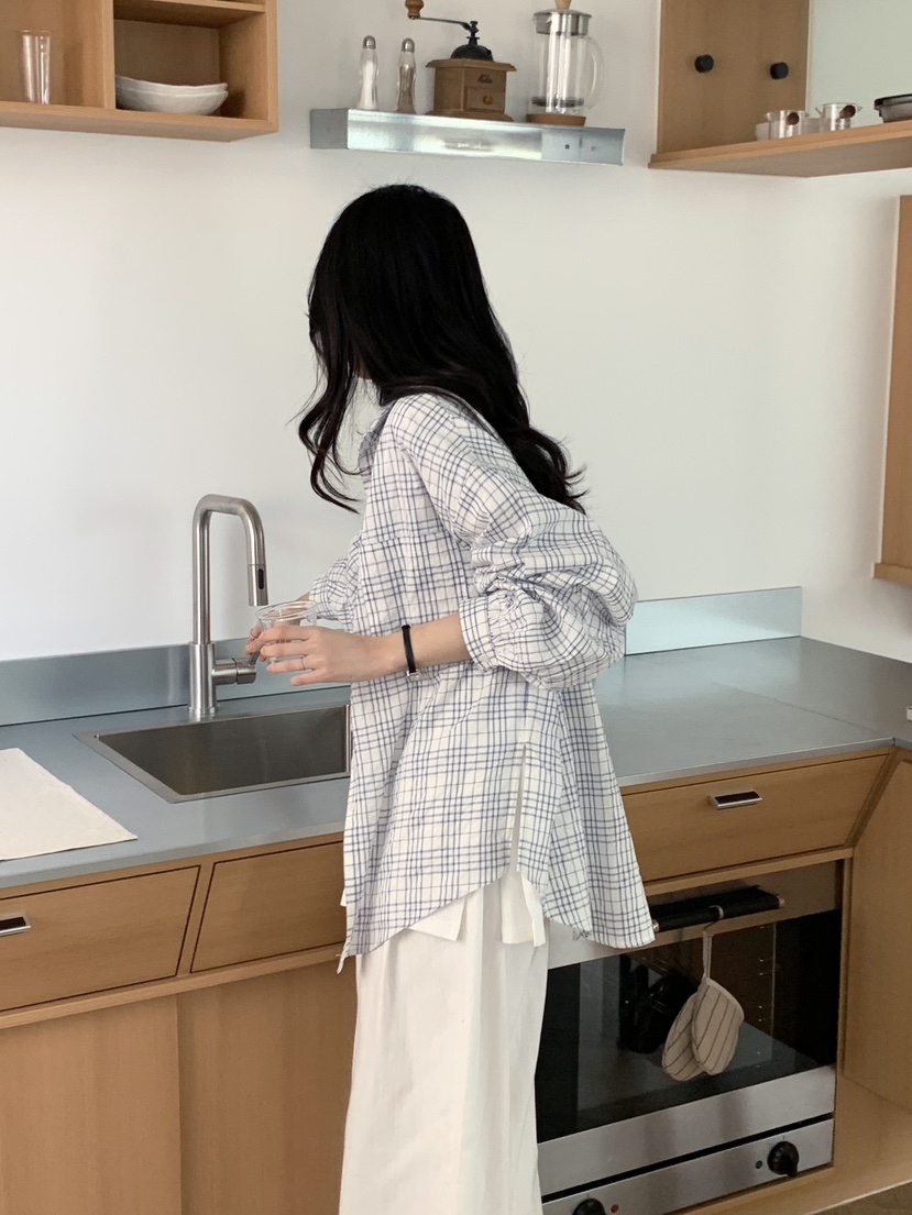 BOUND.A韓國㊣直郵東大門代購女裝新品25春夏休閑襯衫蕾絲衫BOUND.A襯衫/蕾絲衫