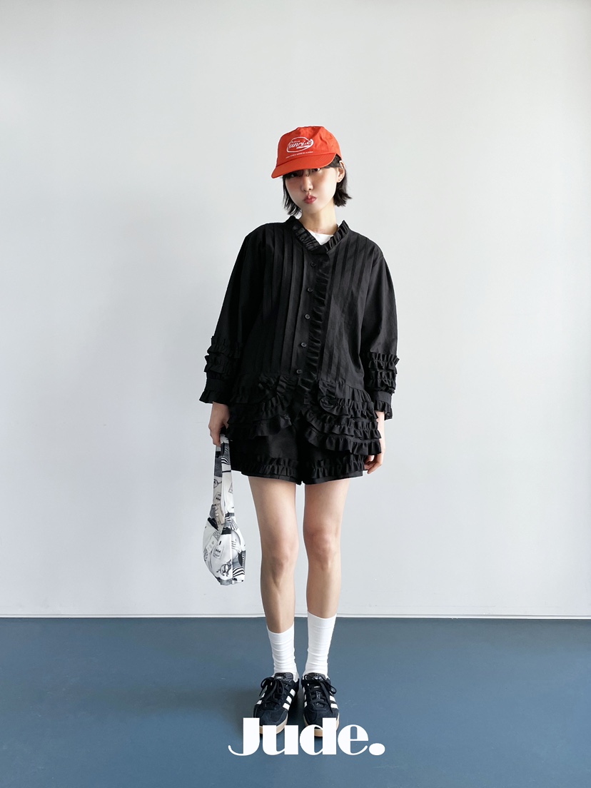 HEYJUDE韓國㊣直郵東大門代購女裝新款25春夏人氣襯衫蕾絲衫HEYJUDE襯衫/蕾絲衫