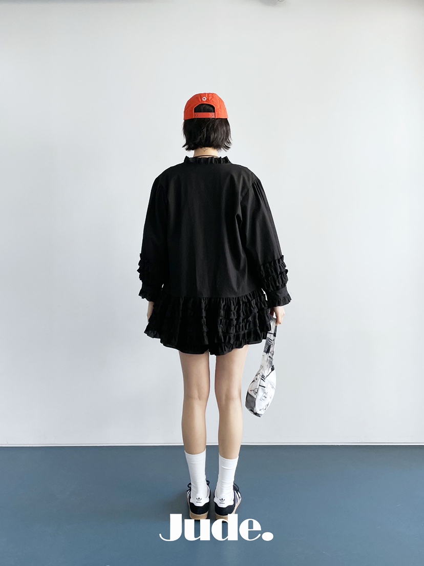 HEYJUDE韓國㊣直郵東大門代購女裝新款25春夏人氣襯衫蕾絲衫HEYJUDE襯衫/蕾絲衫