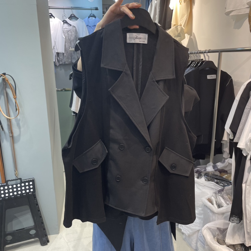 BAKHA韓國直郵㊣女裝新品熱賣人氣職業時尚休閑推薦25春夏馬甲BAKHA馬甲圖色2