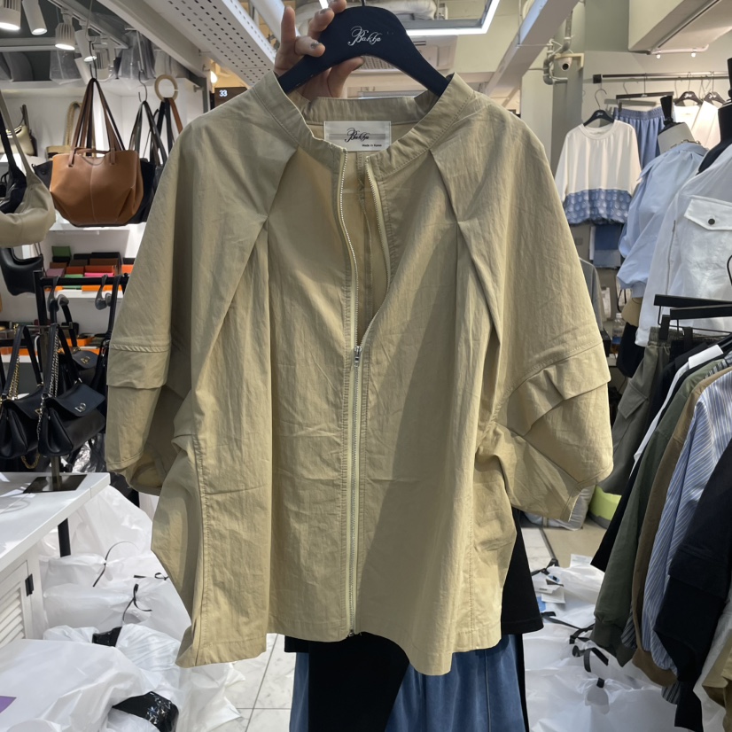 BAKHA直郵韓國代購㊣女裝新品推薦休閑時尚熱賣襯衫蕾絲衫拉鏈BAKHA襯衫/蕾絲衫圖色3